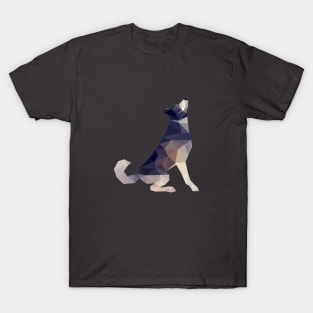 Husky Dog Illustration T-Shirt